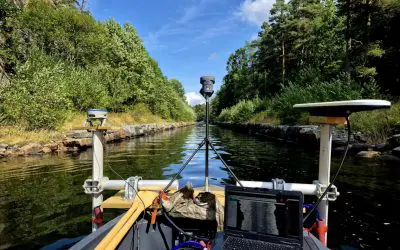 Sonarkartlegging i Strandfjorden i Grimstad